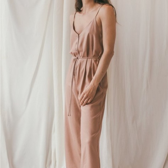 Ozma Cypress Silk Noil playsuit - Picture 2 of 3